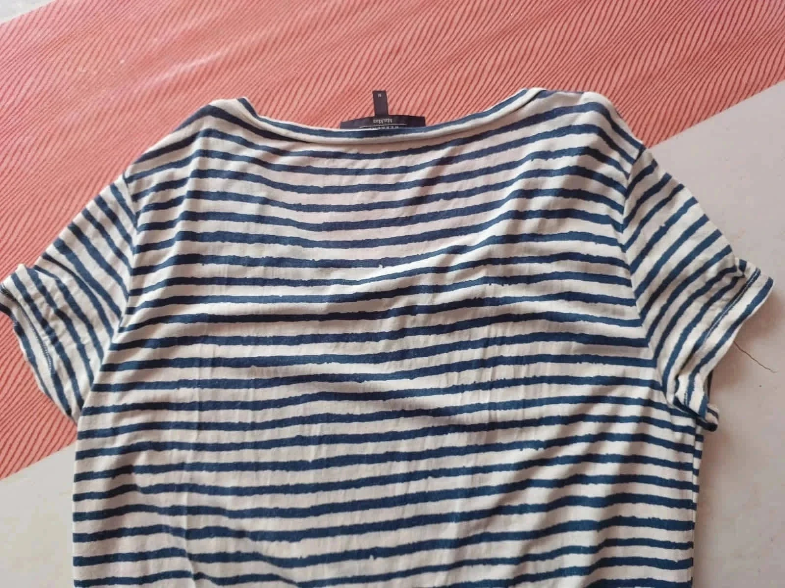 T-shirt met marinière, maat M – photo 9